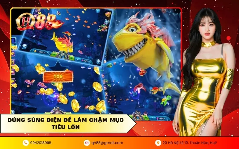 Dùng súng điện để làm chậm mục tiêu lớn