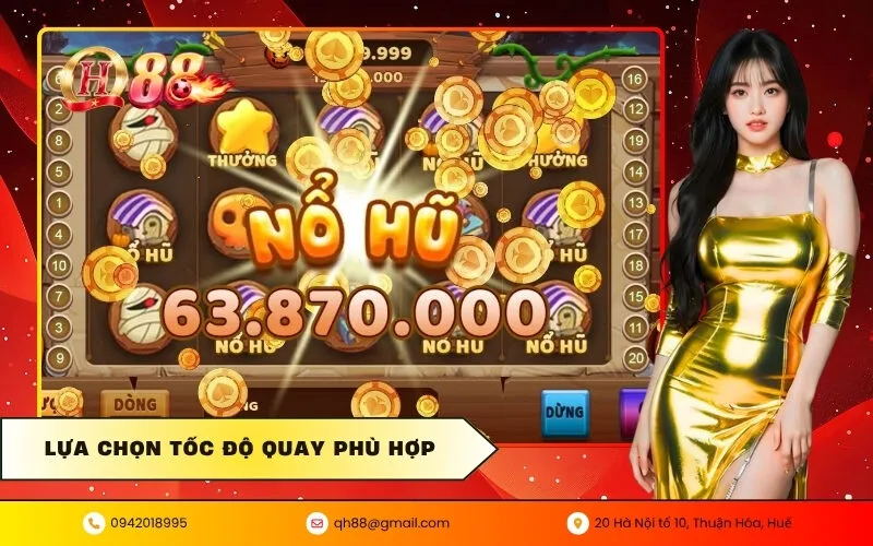 Lựa chọn tốc độ quay phù hợp