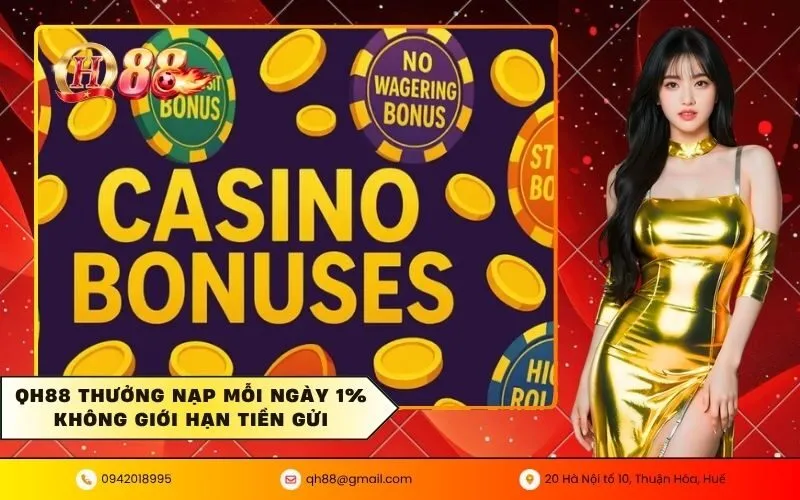 QH88 Thưởng Nạp Mỗi Ngày 1%