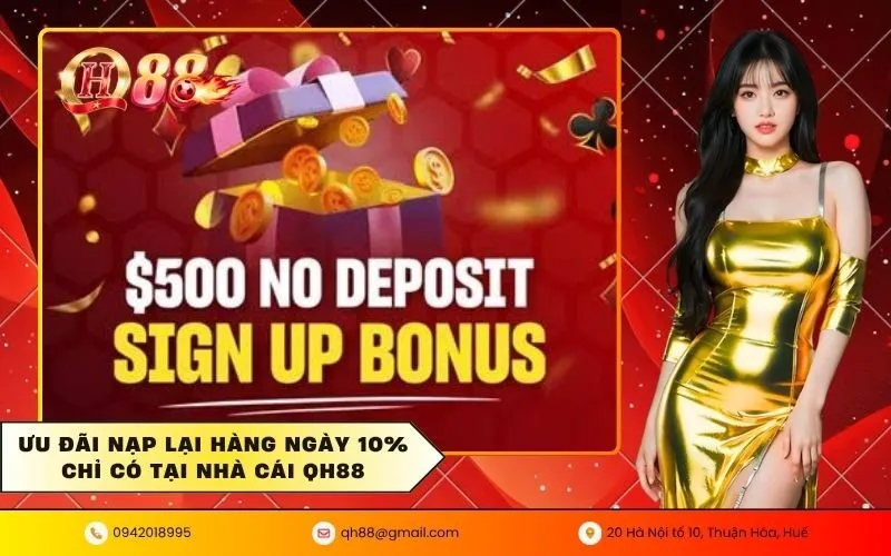 Ưu Đãi Nạp Lại Hàng Ngày 10%